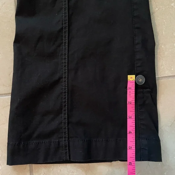 UNIONBAY Black Capris with Adjustable Gray Belt - Picture 9 of 16